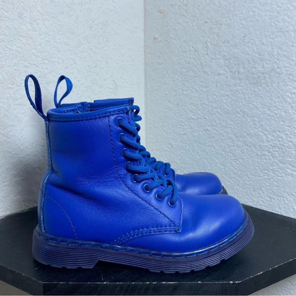 Dr. Martens Kids Electric Blue Boots